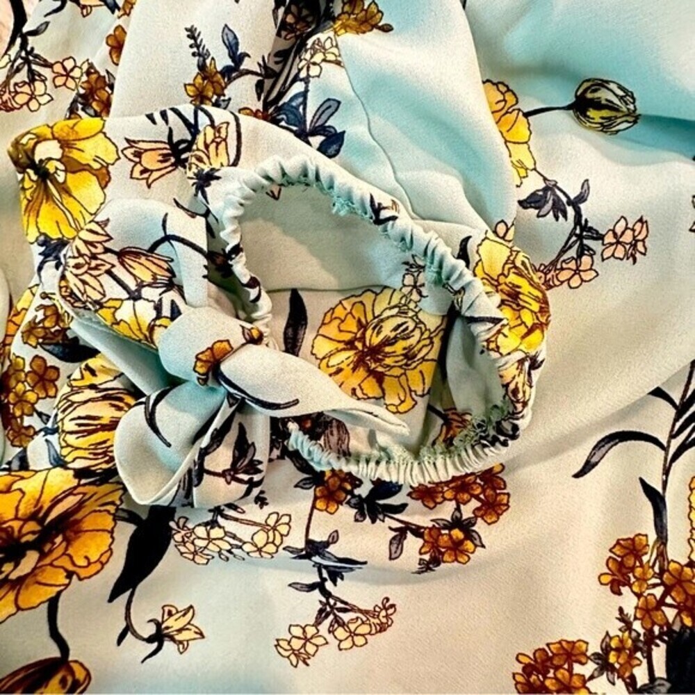 AUW As U Wish Floral Print Size L Multicolored Dress - Picture 12 of 16